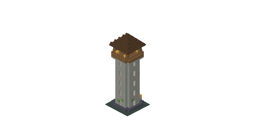 Minecraft Medieval  Watch Tower Schematic File (Free)