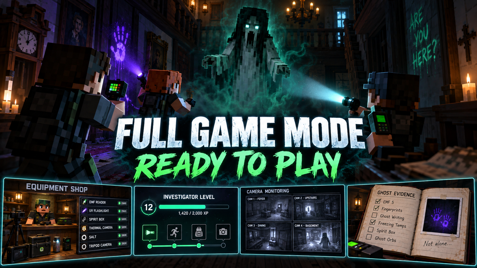 PhasmoPhobia Full GameMode Minecraft (With Official Plugin)